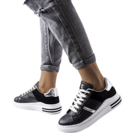 Baskets noires avec empiècements Deans