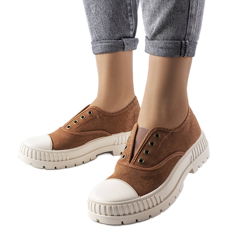 Baskets marron de Walton brun