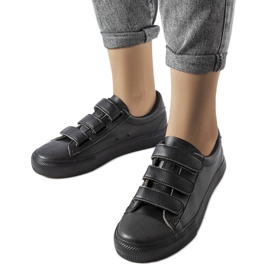 Baskets Velcro noires Big Star LL274A206