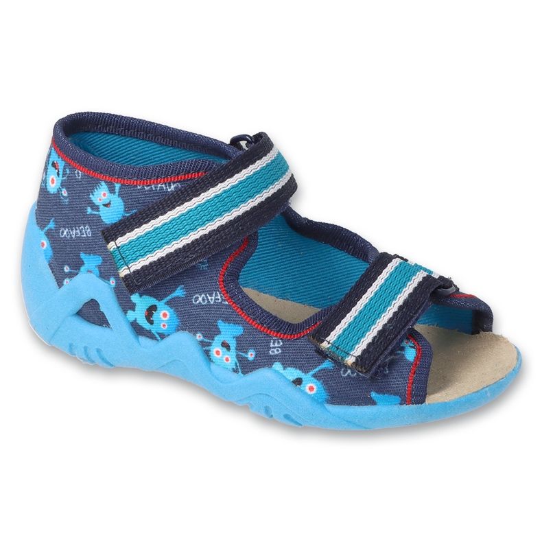 Befado chaussures pour enfants jaunes 350P041 bleu