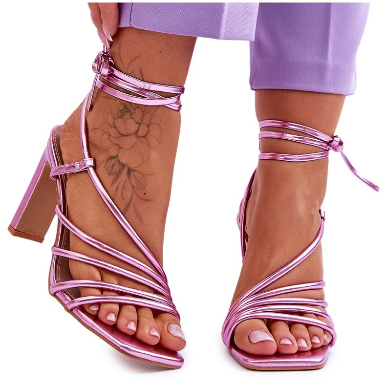 Sandales à talons hauts Tessoro à la mode rose