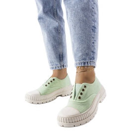 Baskets élastiquées vertes Walton Baskets élastiquées vertes Walton