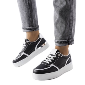 Baskets à plateforme noires de Tooele le noir Baskets à plateforme noires de Tooele le noir