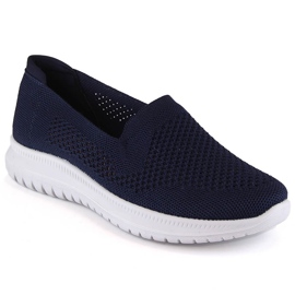 Atletico Chaussures de sport confortables à enfiler pour femmes bleu marine Style dames Atletico Chaussures de sport confortables à enfiler pour femmes bleu marine Style dames