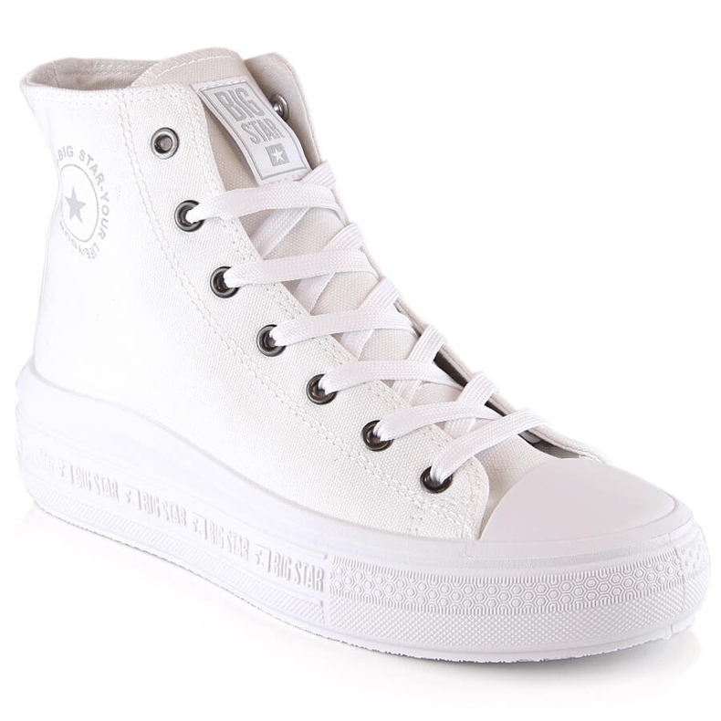Baskets à la cheville pour femmes sur la plate-forme blanche Big Star LL274A183