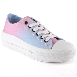 Baskets pour femmes sur la plate-forme multicolore Big Star LL274A187 Baskets pour femmes sur la plate-forme multicolore Big Star LL274A187