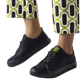 Baskets en tissu noir Big Star LL274247