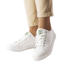 Baskets en tissu blanc Big Star LL274248
