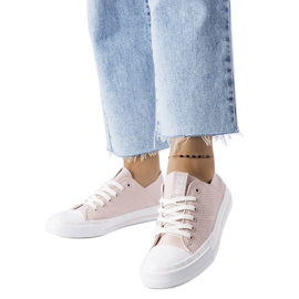 Baskets beiges ajourées Big Star LL274015