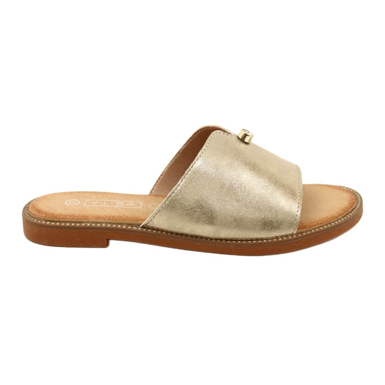 Chaussons Femme à la Mode Filippo DK4625/23 GO Or d'or