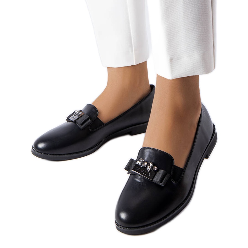 Mocassins noirs élégants Harquin le noir