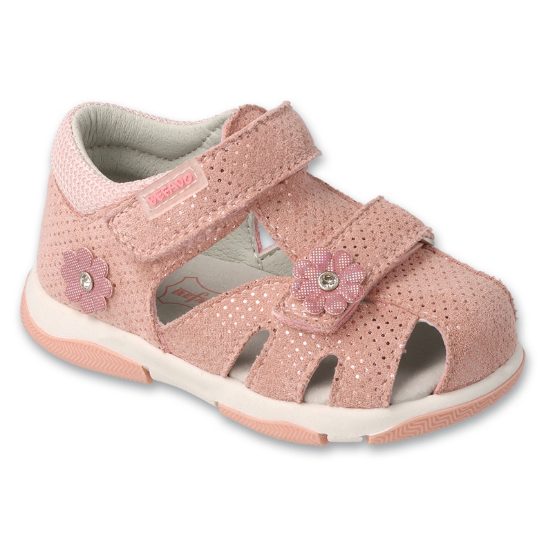 Sandales pour enfants de Befado Pink 170p079 rose