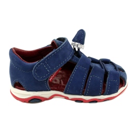 Sandales en cuir Boys Mazurek 1364 bleu marine
