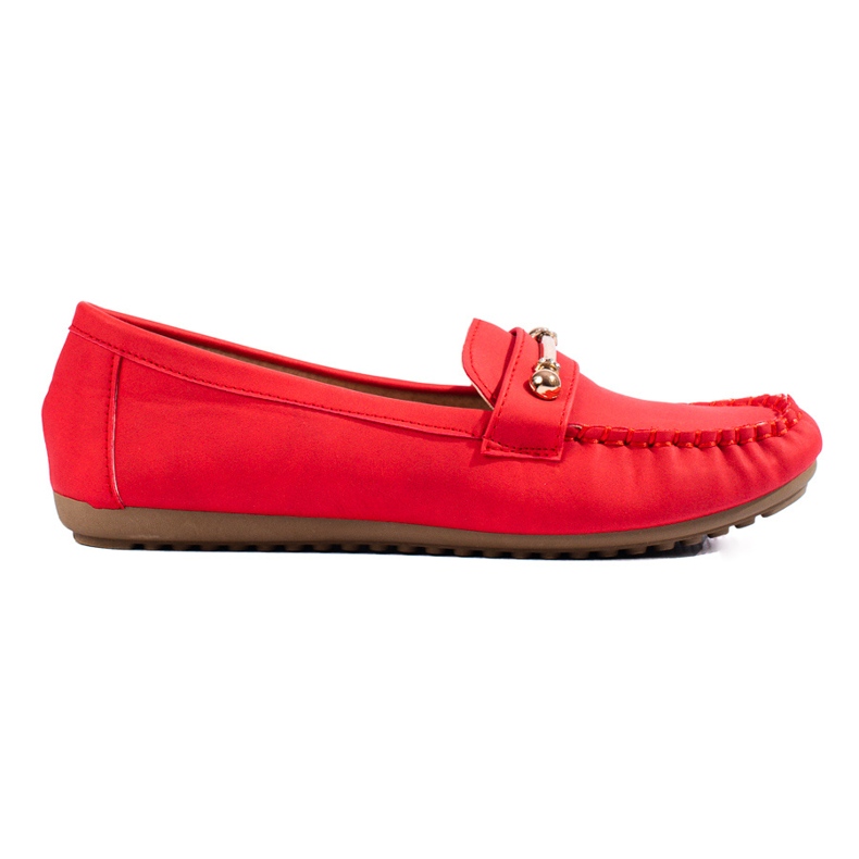 Mocassins femme Shelovet rouges