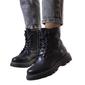 Bottes isolées noires de Krylo