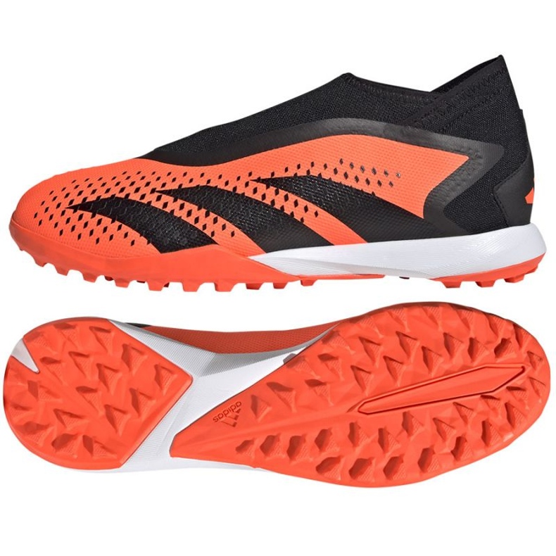 Adidas Predator Accuracy.3 Tf Ll M GW4643 chaussures de football orange oranges et rouges Adidas Predator Accuracy.3 Tf Ll M GW4643 chaussures de football orange oranges et rouges