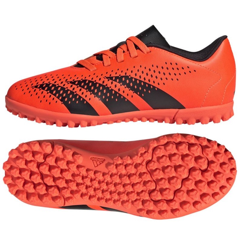 Chaussures de football Adidas Predator Accuracy.4 GW7086 orange oranges et rouges