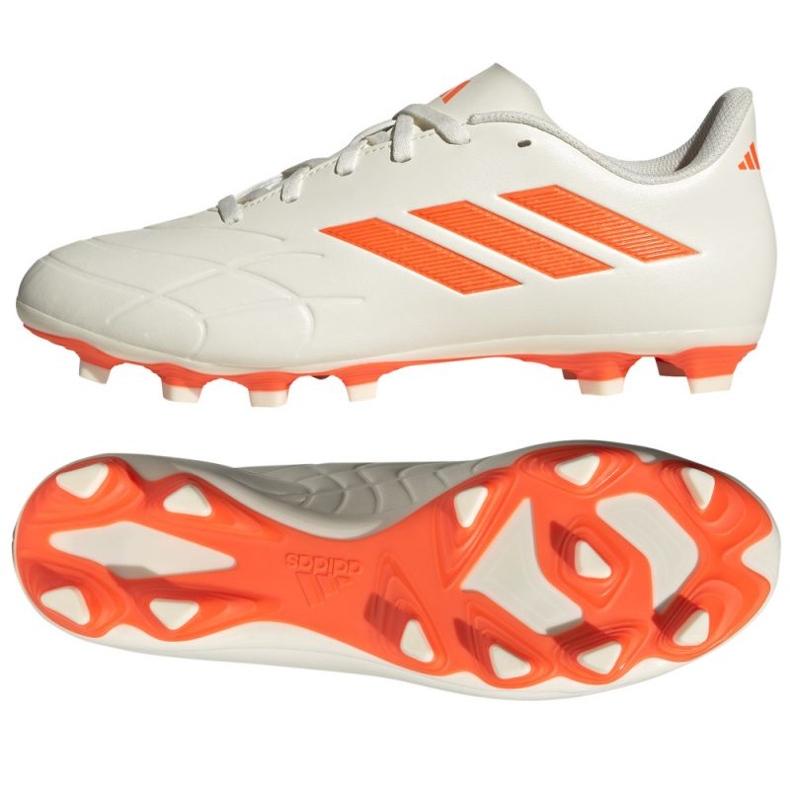 Adidas Copa Pure.4 Fg M GY9082 chaussures de football blanche blanche Adidas Copa Pure.4 Fg M GY9082 chaussures de football blanche blanche