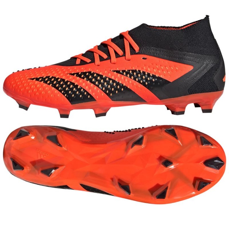 Chaussures de football Adidas Predator Accuracy.2 Fg M GW4587 orange oranges et rouges Chaussures de football Adidas Predator Accuracy.2 Fg M GW4587 orange oranges et rouges