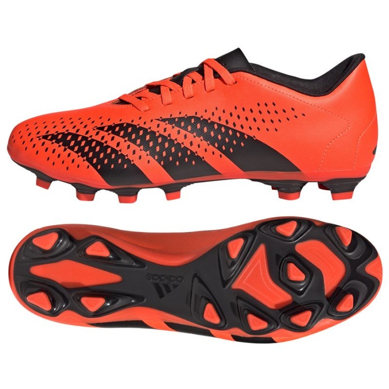 Chaussures de football Adidas Predator Accuracy.4 Fg M GW4603 orange oranges et rouges