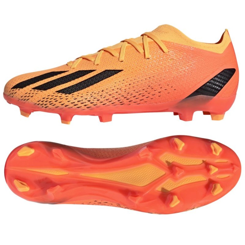 Adidas X Speedportal.2 Fg M GV9562 chaussures de football orange oranges et rouges