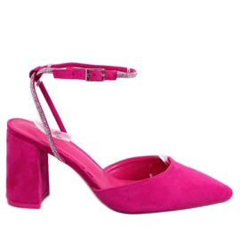 Escarpins à talons ouverts de Esten Fuchsia rose