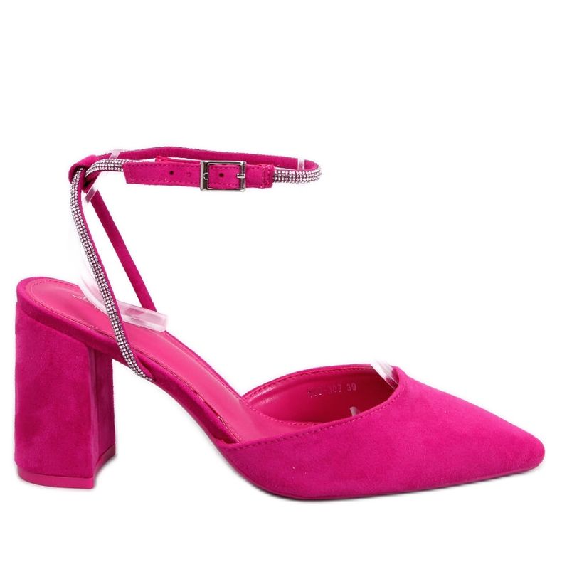 Escarpins à talons ouverts de Esten Fuchsia rose