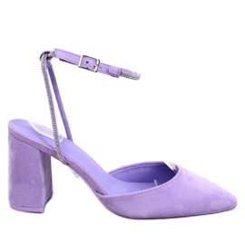 Escarpins à talons ouverts de Esten Purple violet Escarpins à talons ouverts de Esten Purple violet