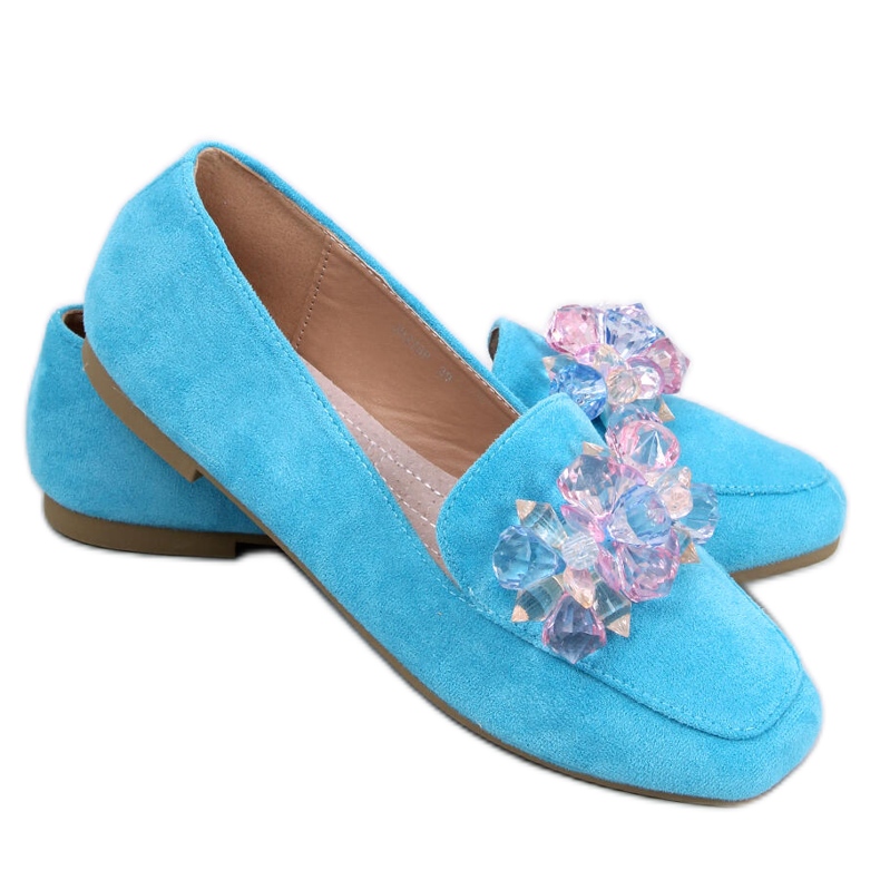Mocassins à perles Deley Bleu