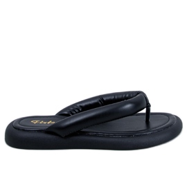 Tongs Cliff noires pour femmes le noir