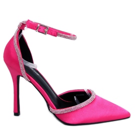 Escarpins à talons hauts avec zircons Conway Fuchsia rose