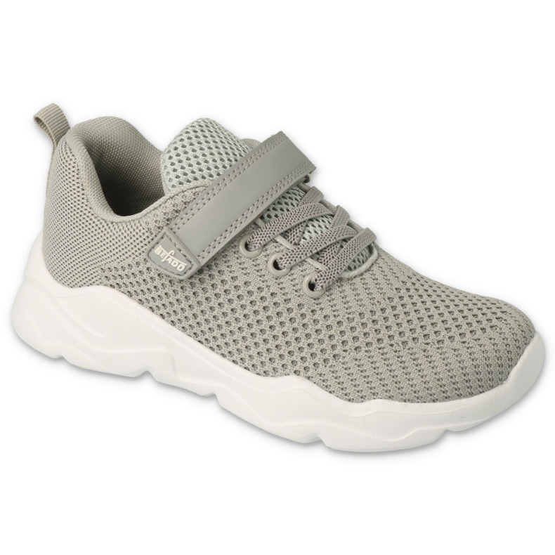 Chaussures de sport enfant Befado avec velcro 516P200, gris