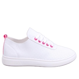 Baskets femme Gelman BLANC/FUCHJA