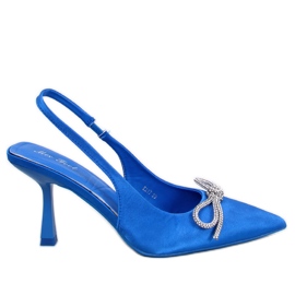 Escarpins à talon ouvert Hannah Blue bleu