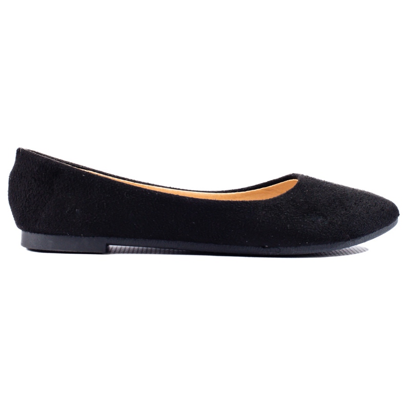 W. Potocki Ballerines classiques daim femme noir Potocki le noir