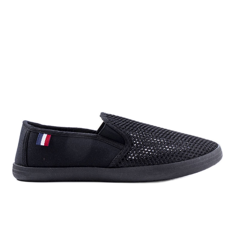 Baskets homme Garibaldi noires ajourées le noir