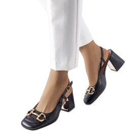 Sandales noires à talons hauts Parrish le noir