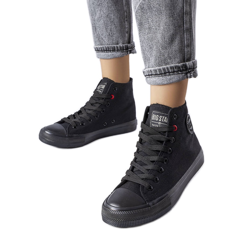 Bottines noires Big Star T274033 le noir