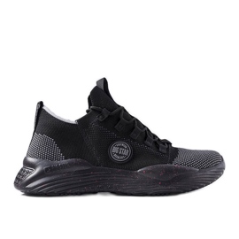 Baskets noires pour hommes Big Star LL174282