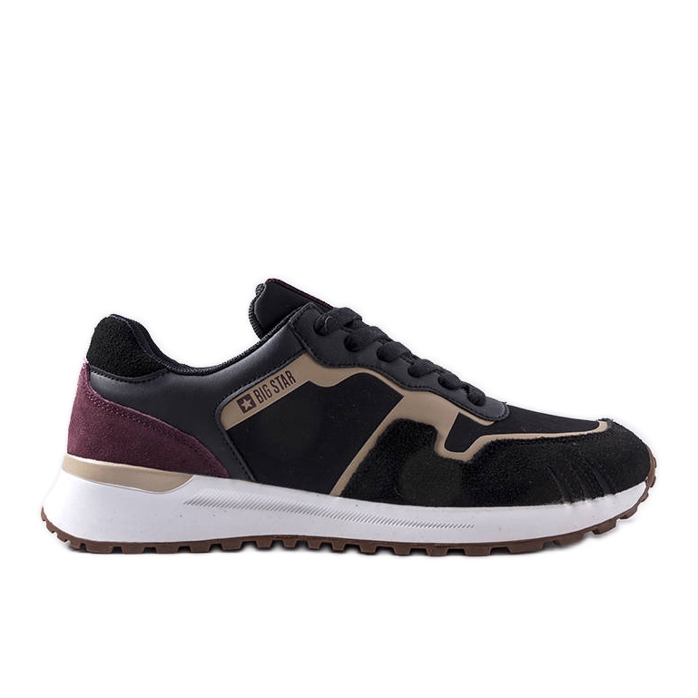Baskets en daim noir Big Star LL174125 le noir
