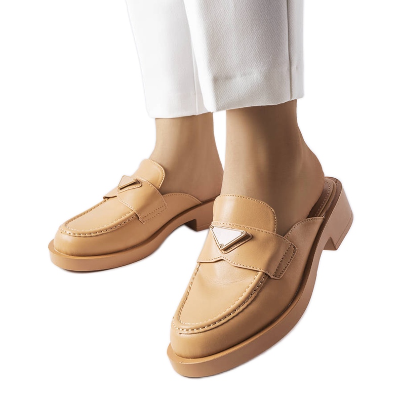 Claquettes marron à bout intégré de Berkshire brun