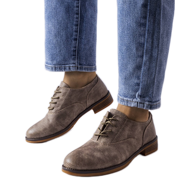 Richelieu taupe gris LS5379 Richelieu taupe gris LS5379