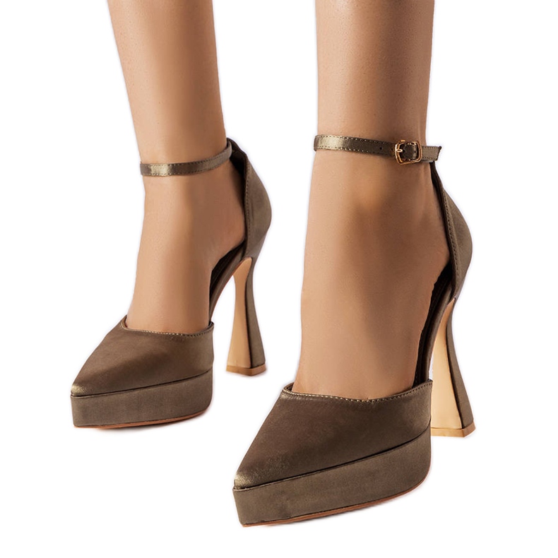 Escarpins à talons hauts olive de Lowell vert Escarpins à talons hauts olive de Lowell vert