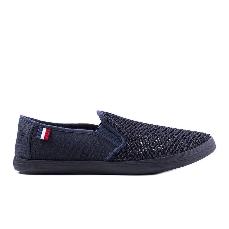 Baskets homme bleu marine ajourées Garibaldi