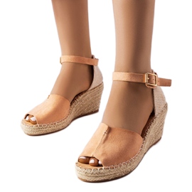 Espadrilles compensées roses de Lauderdale
