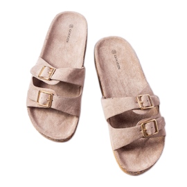 Mules marron à semelles de liège de Cincinna brun Mules marron à semelles de liège de Cincinna brun