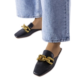 Sliders noirs avec chaîne Hickory le noir Sliders noirs avec chaîne Hickory le noir