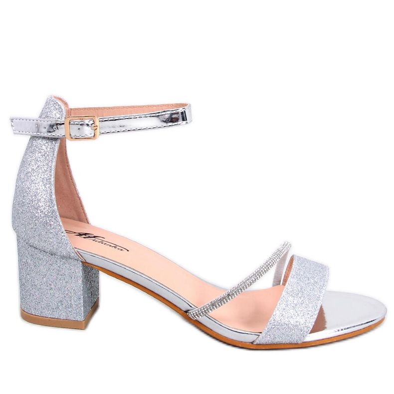 Sandales à petits talons Altidore Silver argent