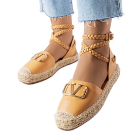 Espadrilles marron à lacets Parent brun
