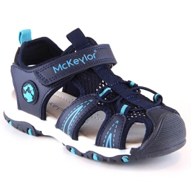 McKeylor 47702 sandales bleu marine pour garçons avec velcro